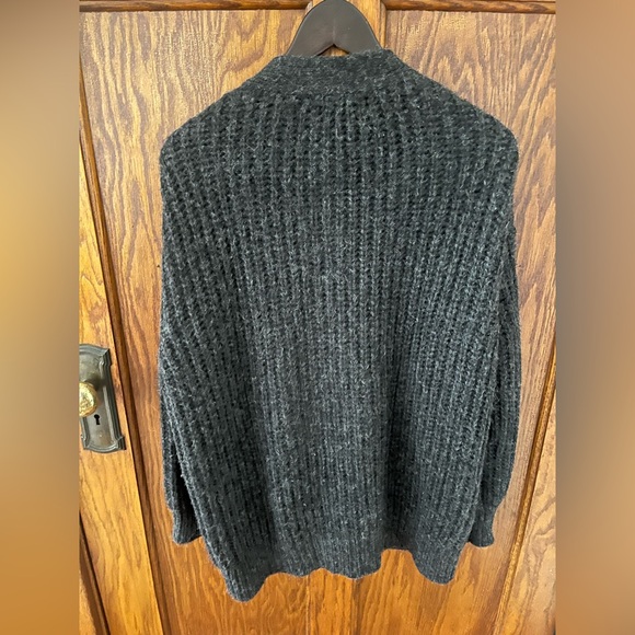 Jenni Kayne Baby Alpaca Oversized Cocoon Cardigan Sweater XS Black VGUC - Picture 2 of 10